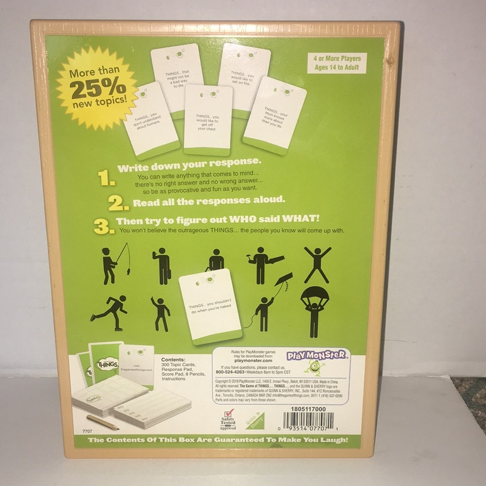 PLAYMONSTER GAME OF THINGS NEW SEALED NEWER VERSION 25% MORE TOPICS - Picture 2 of 3
